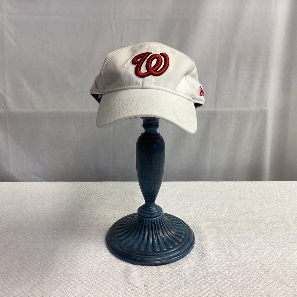 New Era Nationals Baseball Cap 9TWENTY‎ Adjustable Hat White Red Women